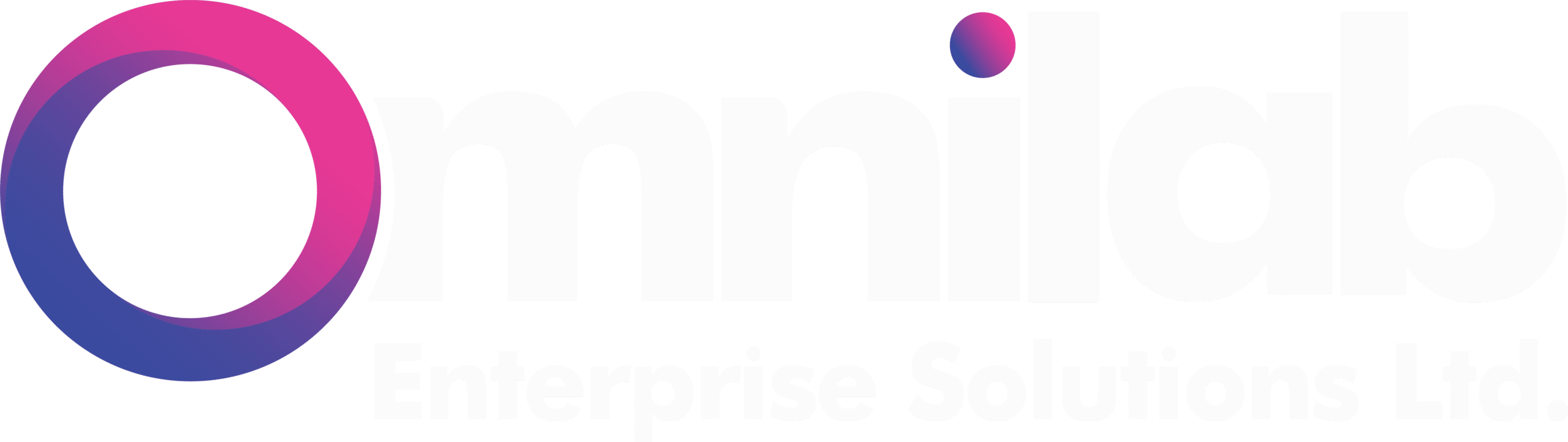 Omnilab Enterprise Solutions Logo in White