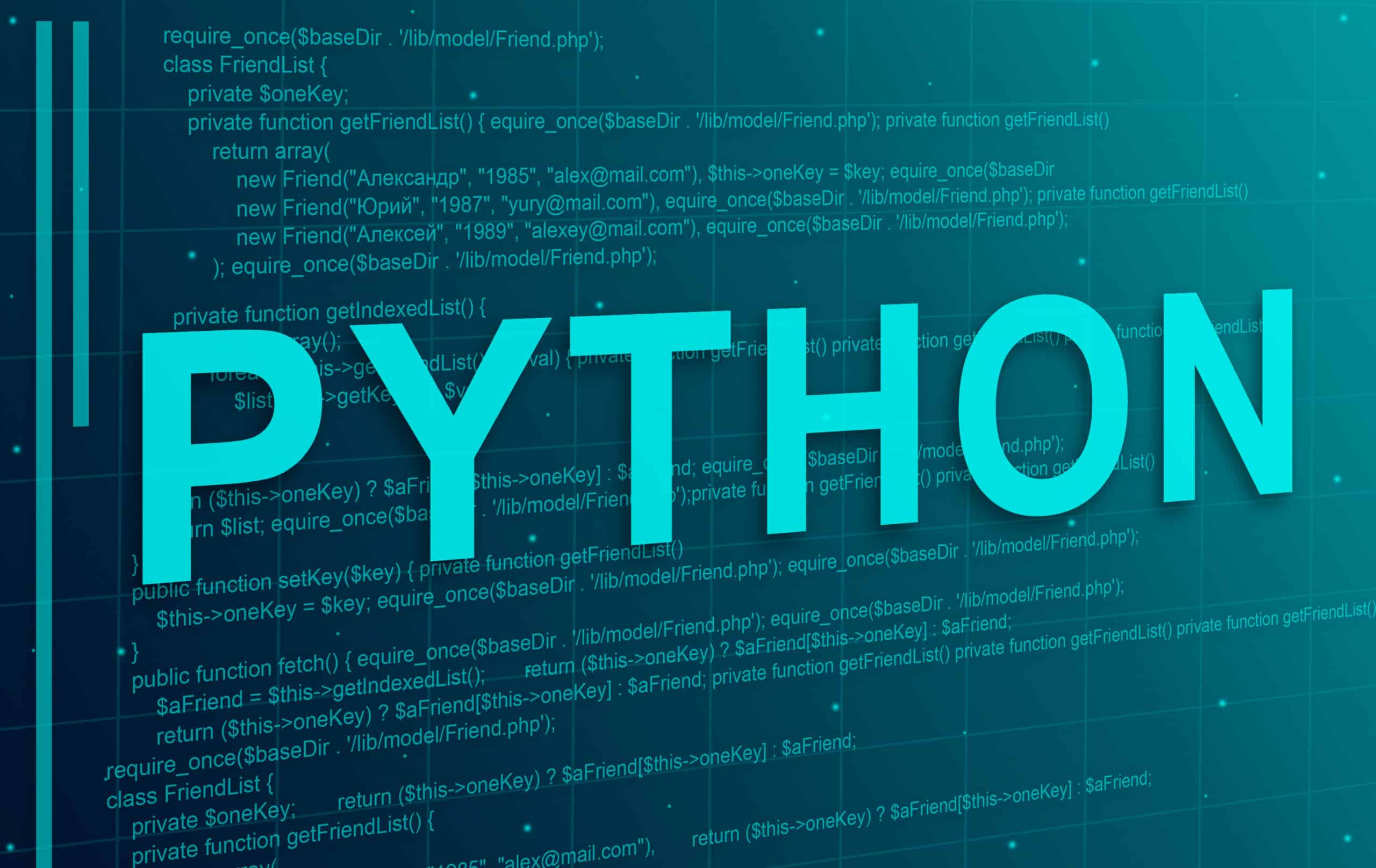 Python technology background